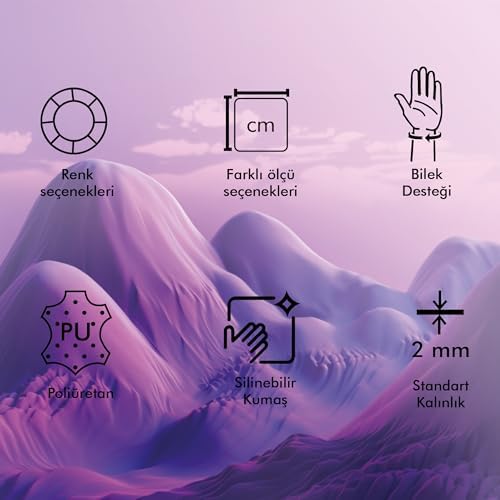 - Dörtgen Bilek Destekli Mouse Pad | Konfor, Kaymaz Taban, Ergonomik, Yumuşak, Ev,ofis (Siyah)