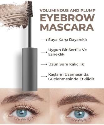 ALIX AVIEN Suya Dayanıklı Kalıcı Etki Yoğun Pigmentli Kahverengi Kaş Sabitleyici Maskara - Eyebrow Mascara 801