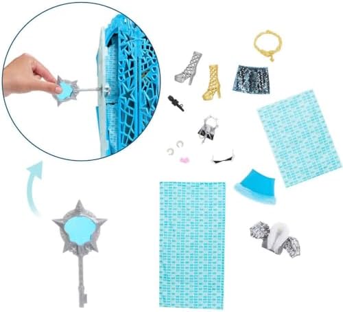 Skulltimate Bebek ve Aksesuar Seti, Hauntlywood Gizemleri Frankie Stein, Reveal Closet ve 19+ Oyuncak Bebek Giysileri Gibi Glam Sürprizleri