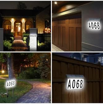 Güneş Enerjili Bahçe Aydınlatması, Duvar Bahçe Işıkları (Kapı Numarası Tabelası)
