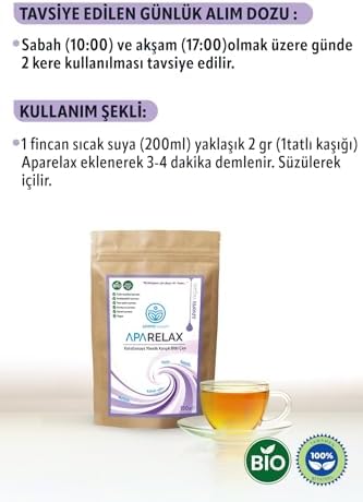 Apayrı Yaşam RELAXÇAYI Bio Çay Karışımı% 100 Bitkisel Aparelax