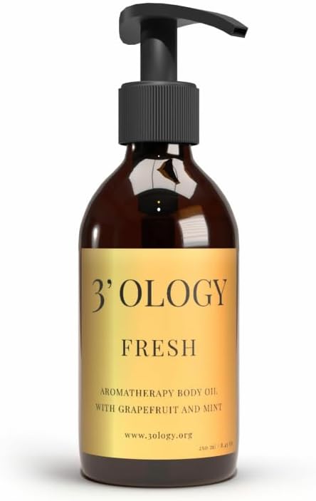 3'OLOGY Aromatherapy Body Oil With Grapefruit And Mint, 250 ml