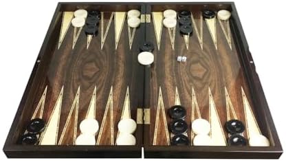 Staroyun STAROYUN1020180 25 x 48 x 6 cm Big Star polyester ceviz Backgammon