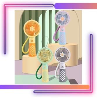 Şarjlı Mini Vantilatör Deri Anahtarlıklı