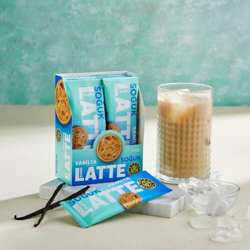 KAHVE DUNYASI Özel Seri Soğuk Vanilyalı Aromalı Caffe Latte 10'lu