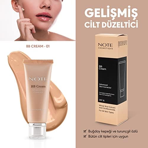 Note BB Cream 01 SPF 15 Nemlendirici Etkili Yoğun Kapatıcı BB Krem