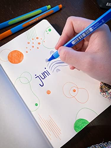 152290, Slider Edge XB tükenmez kalem (XB çizgi genişliğine sahip üçgen kalemler) 10 parça, çeşitli