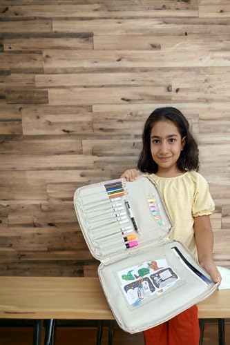 3 Resim Çantası Kalemlikli Defter Boya Malzemeleri Aktivite Çantası Kırtasiye Çantası