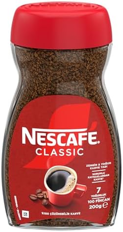 Nescafé Classic Çözünebilir Kahve Kavanoz, 200 g