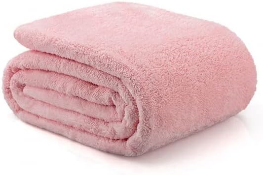 Battaniye Televizyon Battaniyesi Peluş Polar Battaniye Tek Kişilik 170 * 230 Gül Kurusu