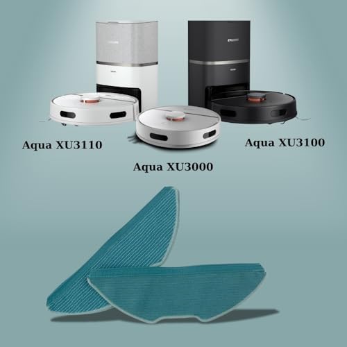 3000 Serisi Aqua XU3000, XU3110, XV1430 Süpürge ile Uyumlu Mikrofiber Paspas Bezi 4'lü