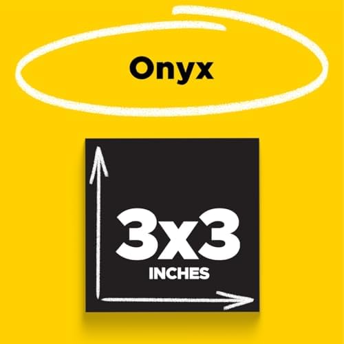 S per Yap kan Notlar, 3x3 in, 5 Ped, 2x Yap t rma G c, Siyah (654-5SSSC)