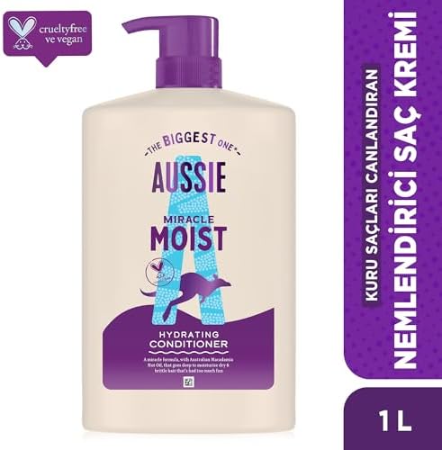 Aussie Miracle Moist Kuru Saçları Canlandıran Nemlendirici Saç Kremi 1000ml