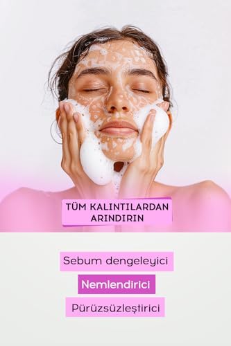 Yüz Temizleme Köpüğü Gül Suyu ve Aloe Vera İçeren Canlandırıcı, Ferahlatıcı Etkili