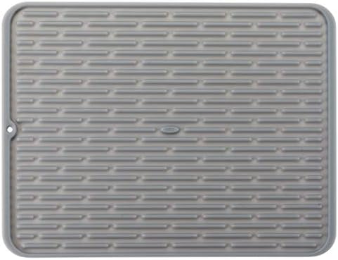 - Hygienische Abtropfmatte für Geschirr aus lebensmittelechtem Silikon – groß