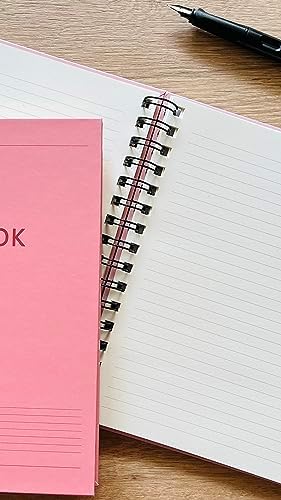 Sert Kapaklı Spiralli Çizgili A5 Not Defteri, Not Defteri, Okul Defteri, Planlayıcı, Ofis İçin İdeal, Planlayıcı (Blue Kapak Rengi)