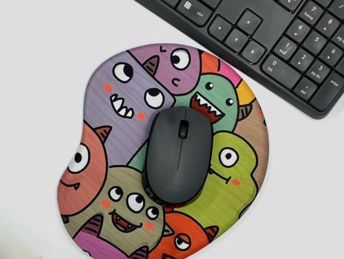 Afro Art Temalı Baskılı Bilek Destekli Mouse Pad - Dünya Serisi