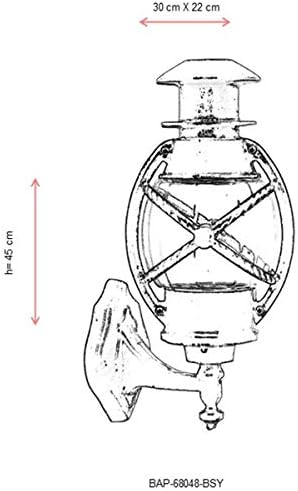 68048 Bahçe Aplik, 60 w, Siyah