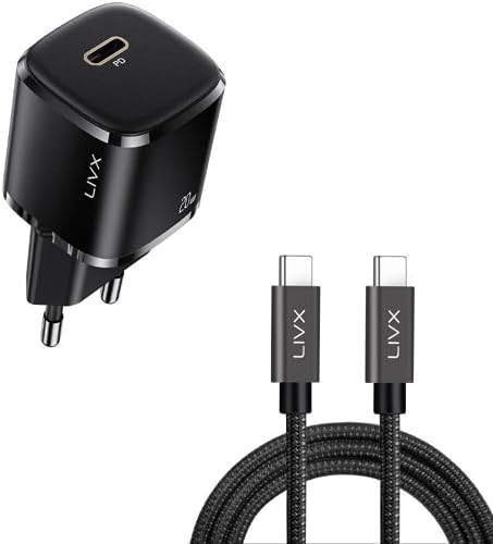20W USB-C Mini PD Hızlı Şarj Cihazı Güç Adaptörü ve 50 cm Hızlı Şarj Ve Data Kablosu L23 - TCT-50