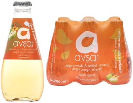 Avşar 200 ml 6lı Düşes Armudu & Nektarin Aromalı Maden Suyu