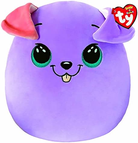 TY Bitsy Dog Purple Squish 10