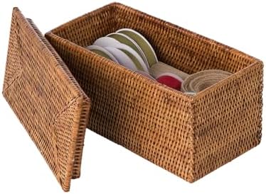 La Jolla Dikdörtgen Kutusu, Bal Kahverengi Tuvalet Kağıdı Saklama Sepeti
