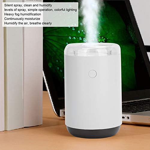 Hava Nemlendirici, Taşınabilir Nemlendirici, Klima 255ml Ofis Toplantı Odaları için(Beyaz)