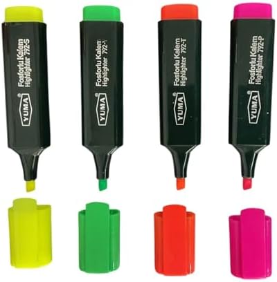 YAPI Fosforlu Blisterli Kalem 4 Lü Ym-792-4