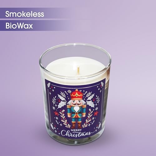 – Kurşun Asker (Nutcracker) Tasarımlı Mum, Lacivert Renk Temalı, 135 g Doğal Biyo, 40 Saat Yanma Süresi, Cam Kavanoz, Şık Bristol Kutulu, Yılbaşı Koleksiyonu Hazır Hediye