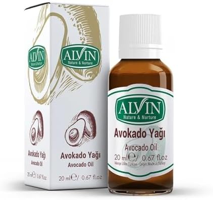 Alvin Avokado Yağı, Soğuk Sıkım, Doğal, 20 ml