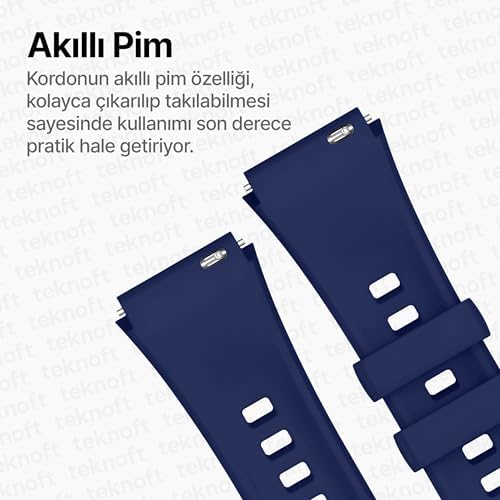 18mm ile Uyumlu Saatler için Kristal Desenli Yumuşak Silikon Kordon (GT5 Pro 42mm/GT5 41mm/GT4 41mm)