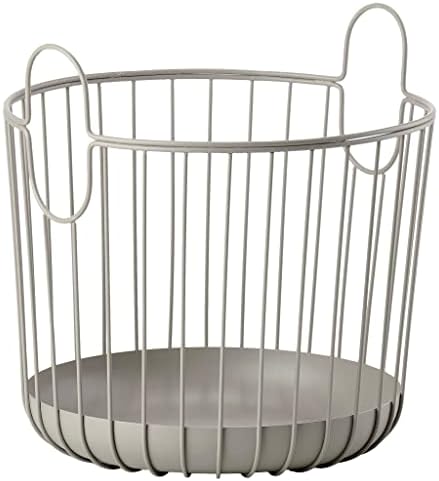 Inu sepet, metal, boz kahverengi, 30 cm