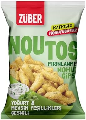 Züber Noutos Nohut Cipsi Yoğurt ve Mevsim Yeşillikleri 55 gr X 15 adet
