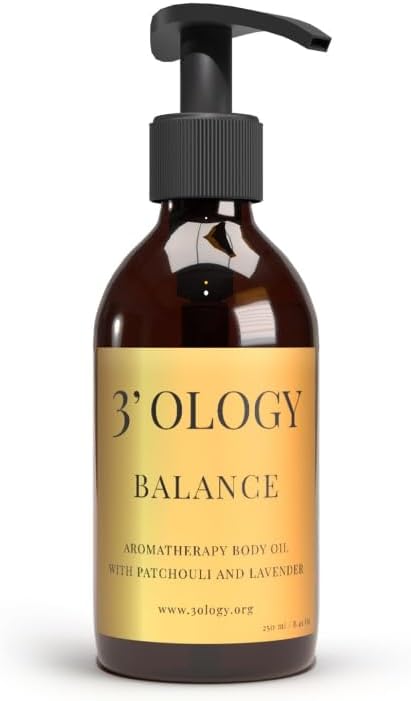3'OLOGY Aromatherapy Body Oil With Patchouli And Lavender, 250 ml