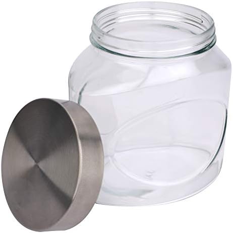 80387 Elipse saklama kabı cam, 1.5 litre, şeffaf/paslanmaz çelik