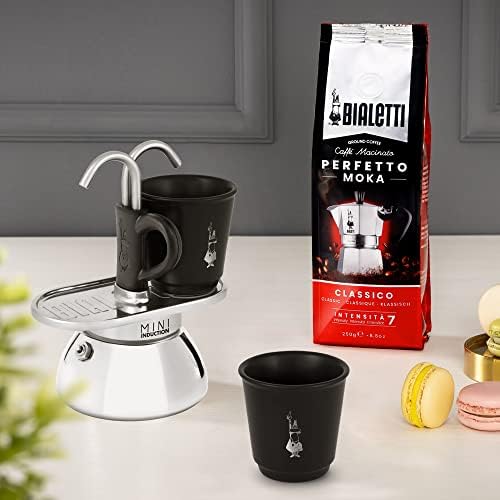 - Set Mini İndüksiyon: Ocak Üstü Espresso Pişirici + 2 Cups - İndüksiyon Ocak Türleri İçin Uygundur