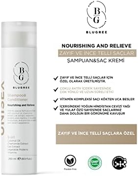Blugree Zayıf Ve Ince Telli Saçlara Özel Şampuan Ve Saç Kremi Unisex 250 Ml