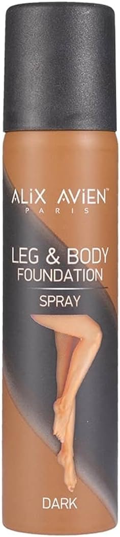 ALIX AVIEN Bacak Fondöteni Dark Vücut Makyajı Bronzlaştırıcı Etki Sprey - Leg & Body Foundation Spray 75 ml