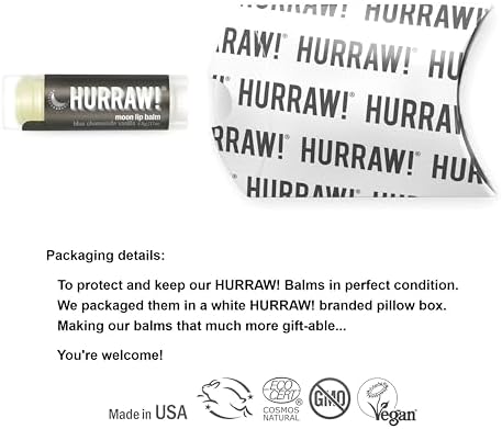 Hurraw Moon Lip Balm/Gece Balmı 4.8gr
