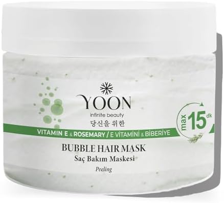 Biberiye ve E Vitamini İçeren Nemlendirici & Onarıcı Saç Bakım Maskesi - 250ml | Saçları Güçlendirir, Besler ve Parlatır | Kuru ve Yıpranmış Saçlar İçin