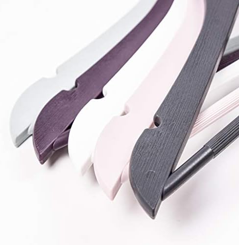 3'lü Ahşap Görünümlü Plastik Askı, 44 x 23 x 3 cm