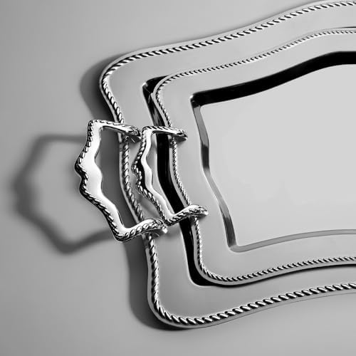 Zincir 2'li Çelik Tepsi Seti