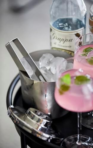 Rocks Ice w/Tongs Dia. 13 x 12 cm Cilalı Çelik