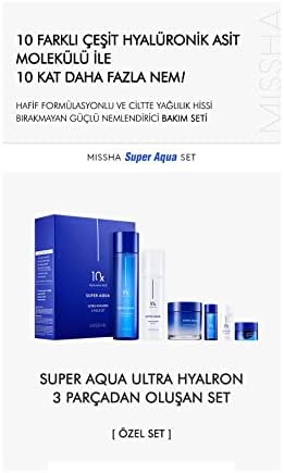 MISSHA 10 Farklı Hyalüronik Asit Kompleksi İçeren Yoğun Nemlendirici Set Super Aqua Ultra Hyalron Set