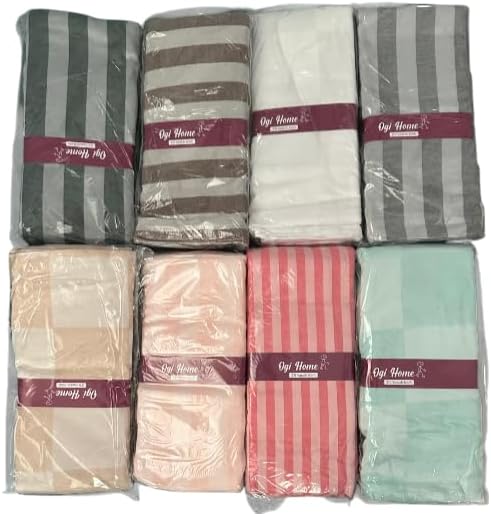 2 Adet Pamuk Yastık Kılıfı - 2'li Toka Hediyeli - 50x70cm (Karışık Renk Ve Model)