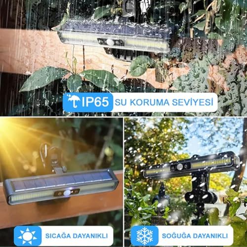 Güneş Enerjili Hareket Sensörlü Mandallı LED Aydınlatma/GT-SL29
