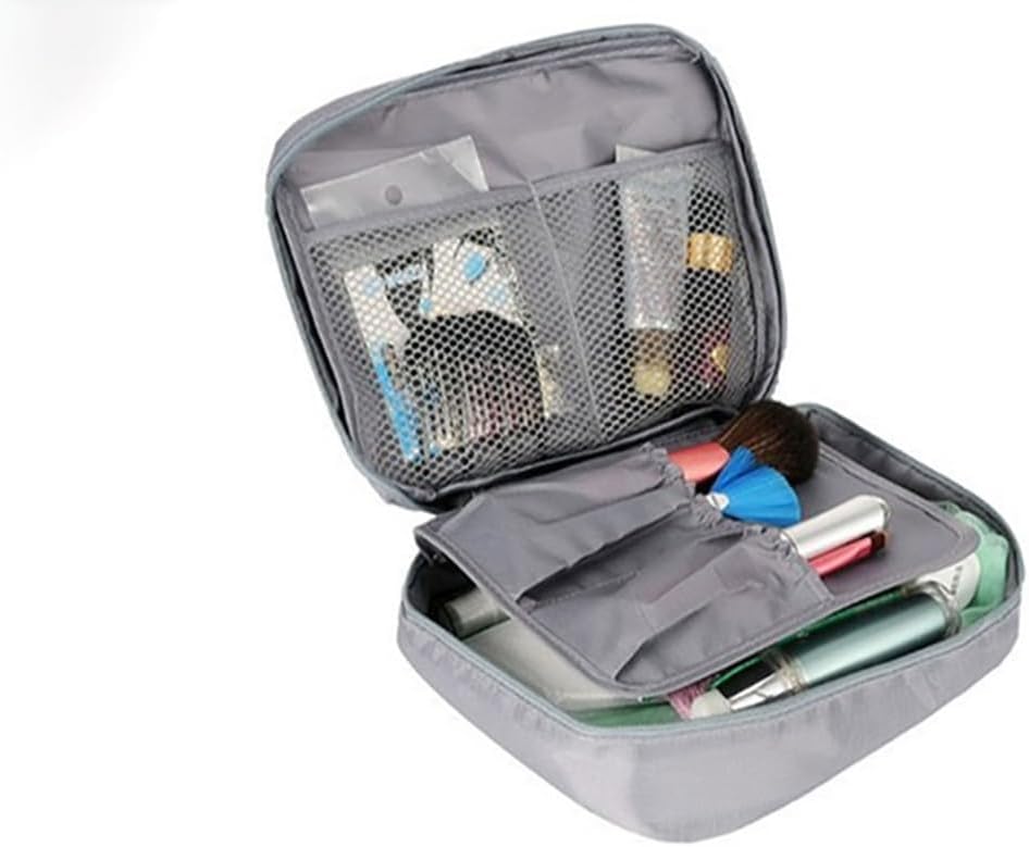 Ecoform Su Geçirmez Organizer Seyahat Kozmetik Makyaj Çantası Gri