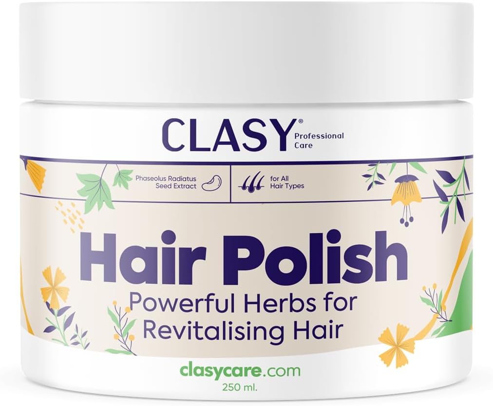 CLASYCARE Saç Parlatıcı – Saç Parlatma & Bakım Kremi | Kuru, Yıpranmış ve Boyalı Saçlar İçin Besleyici Saç Bakım Ürünü | Argan, Macadamia & Keratin İçerikli, Tüm Saç Tipleri Için Saç Cilası, 250 ml