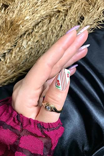 ARTİKEL Kiraz Tırnak Dövmesi, Tırnak Tattoo, Nail Art, Tırnak Sticker