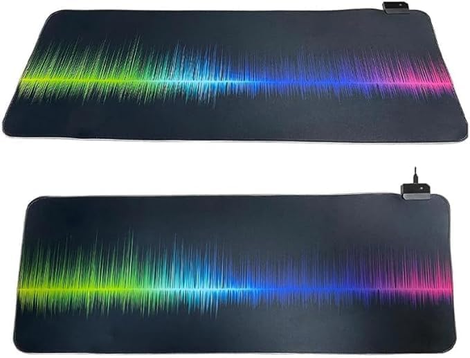 80X30CM Büyük Boy XXL Ritim Desenli Mousepad Rgb LED Işıklı Gaming Gamer Oyuncu Mouse Pad